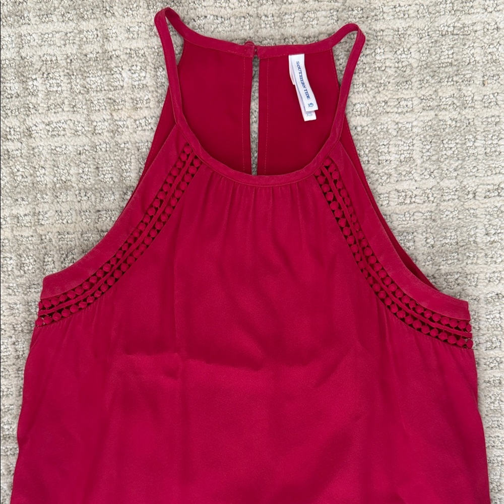 Southern Tide Raspberry Halter Dress - Picture 3 of 5